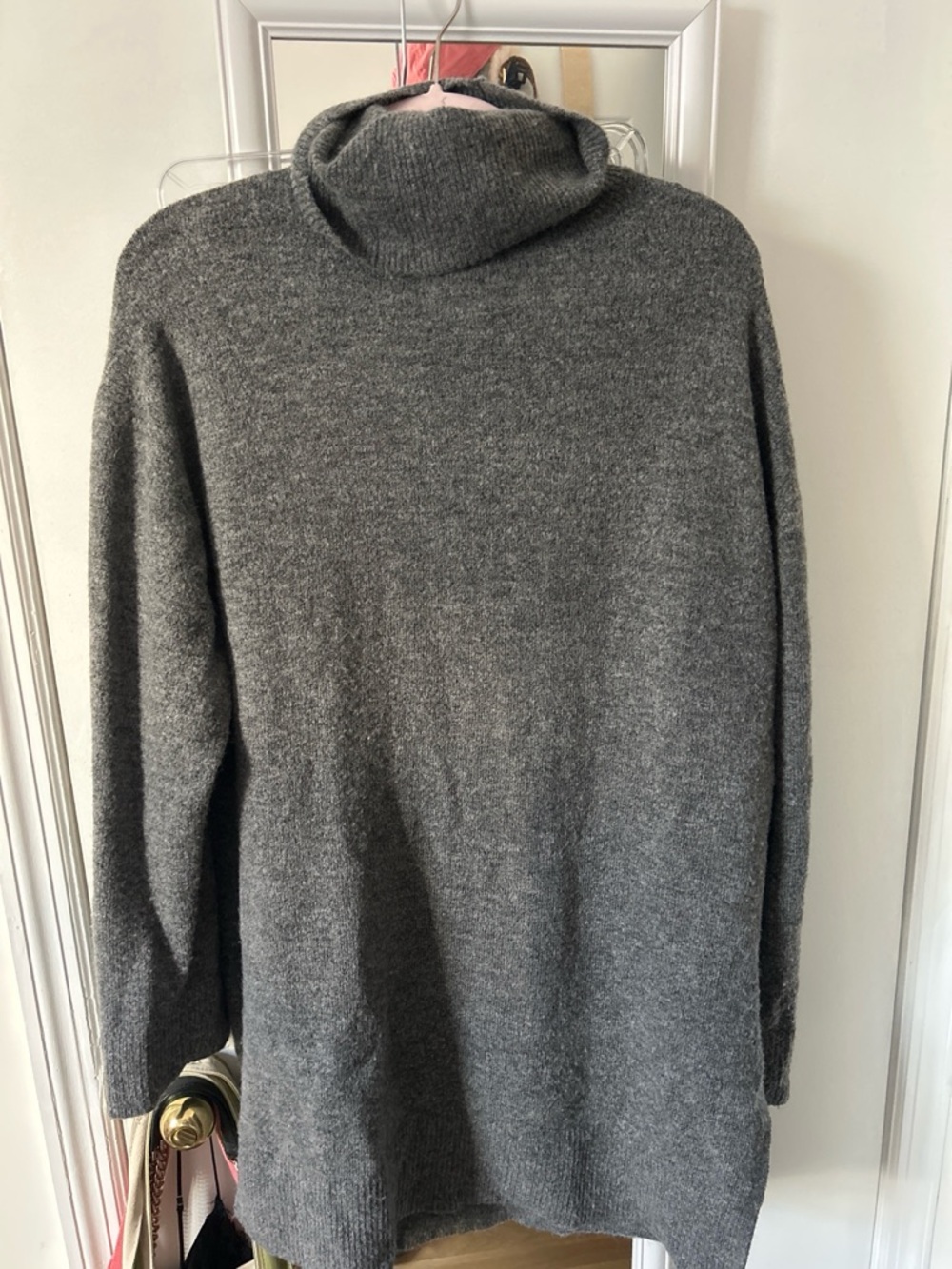 H&M Dark Gray Knit Turtleneck Sweater